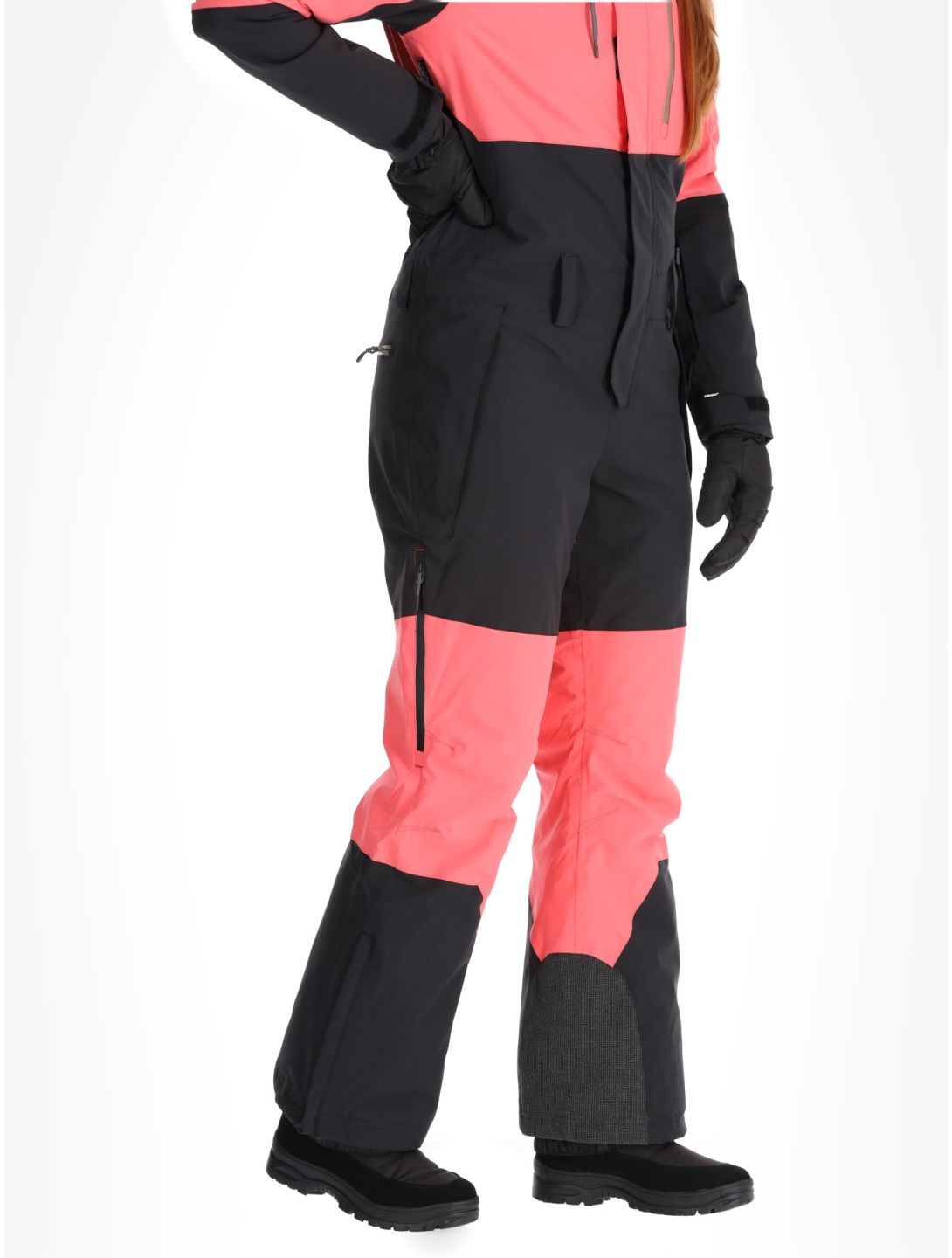 Rehall, Tyger-R ski overall dames Calypso Coral roze, zwart 