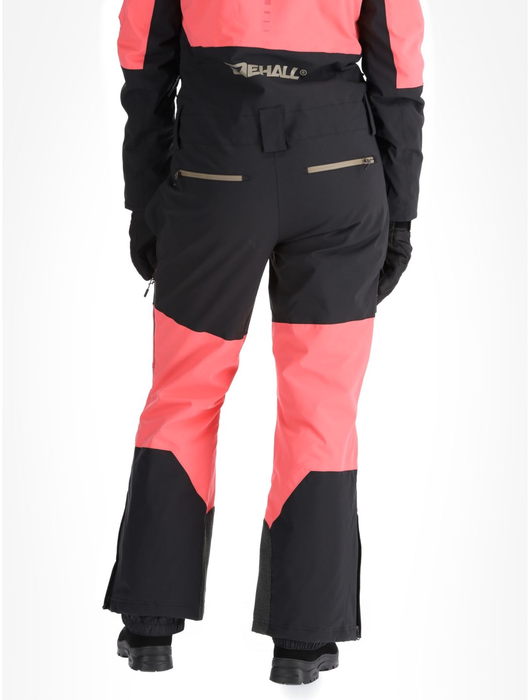 Rehall, Tyger-R ski overall dames Calypso Coral roze, zwart 