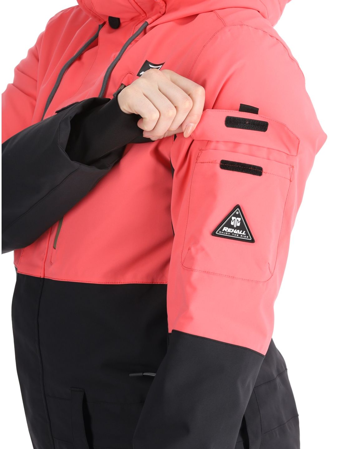 Rehall, Tyger-R ski overall dames Calypso Coral roze, zwart 