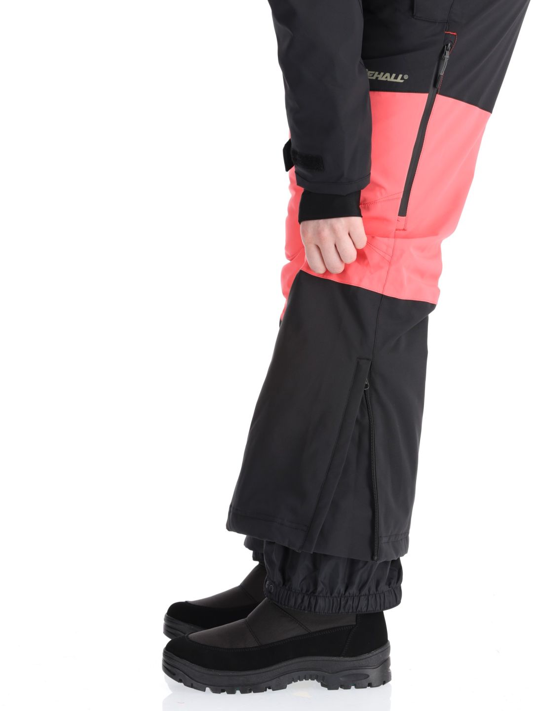 Rehall, Tyger-R ski overall dames Calypso Coral roze, zwart 