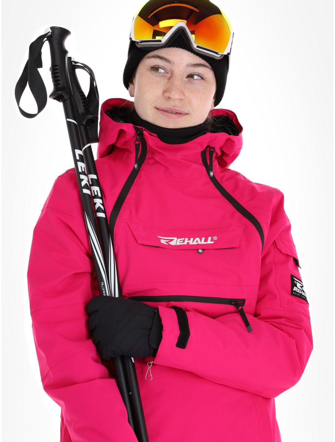 Rehall, Vie-R ski-jas dames Brite Pink roze 