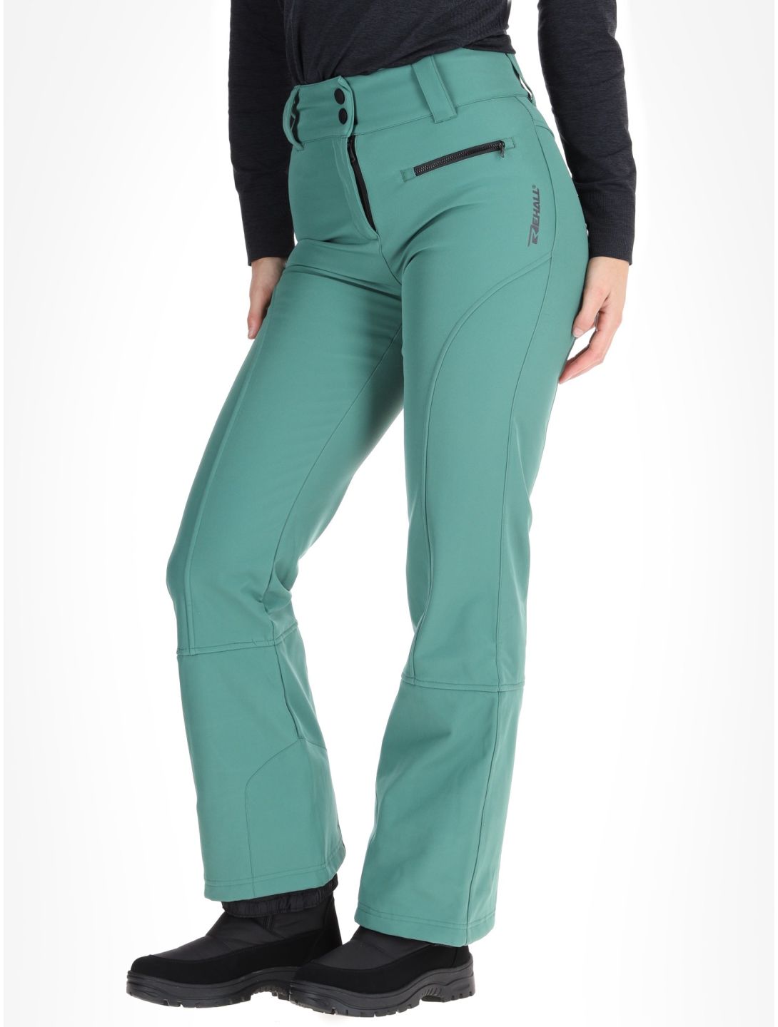 Rehall, Yves-R softshell skibroek dames Smoke Pine groen 