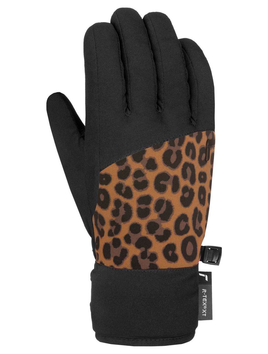 Reusch, Beatrix R-TEX® XT skihandschoenen kinderen Black / Brown Leopard bruin, zwart 