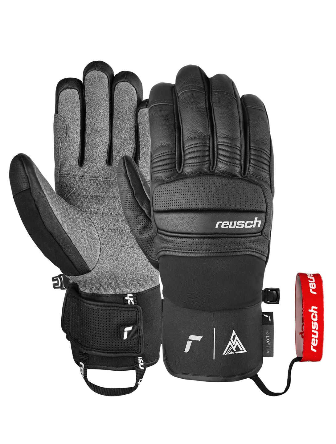 Reusch, Marco Schwarz skihandschoenen heren Black / White wit, zwart 