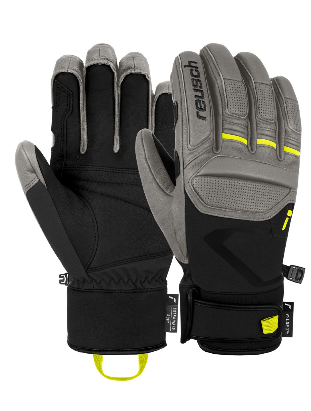 Reusch, Pro RC skihandschoenen heren Steel Grey / Black grijs, zwart 