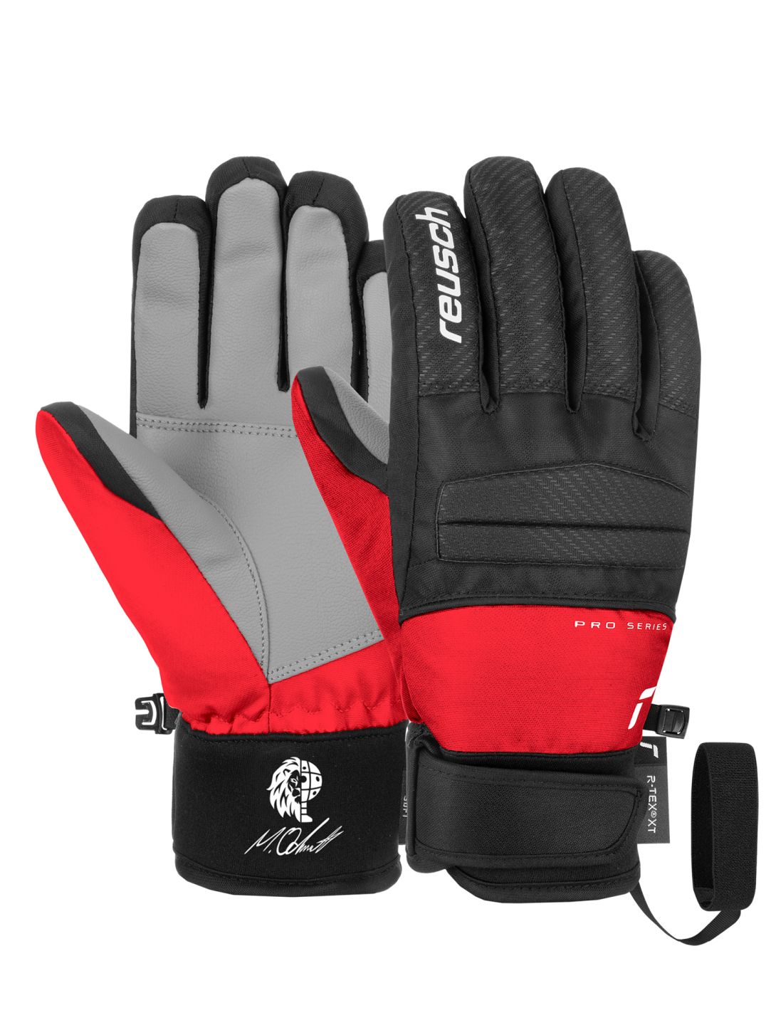 Reusch, Reusch Warrior R-TEX® XT skihandschoenen kinderen Marco Odermatt zwart 