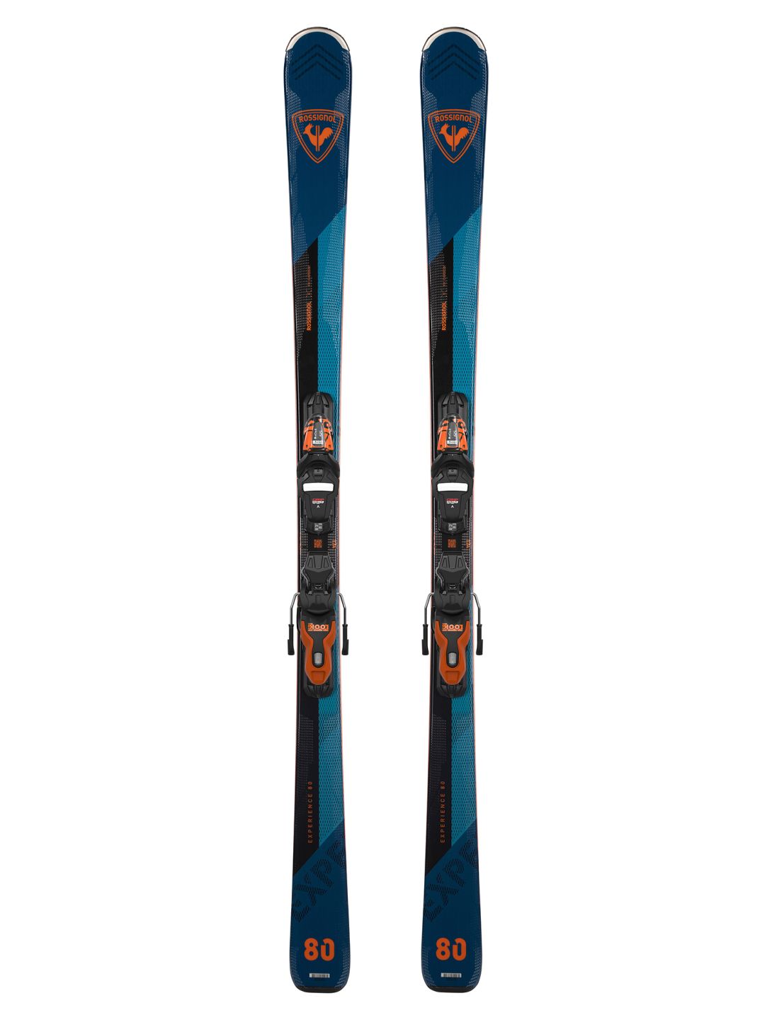 Rossignol, Experience 80 Carbon + Xpress 11 GW ski's unisex Black Oran oranje, zwart 