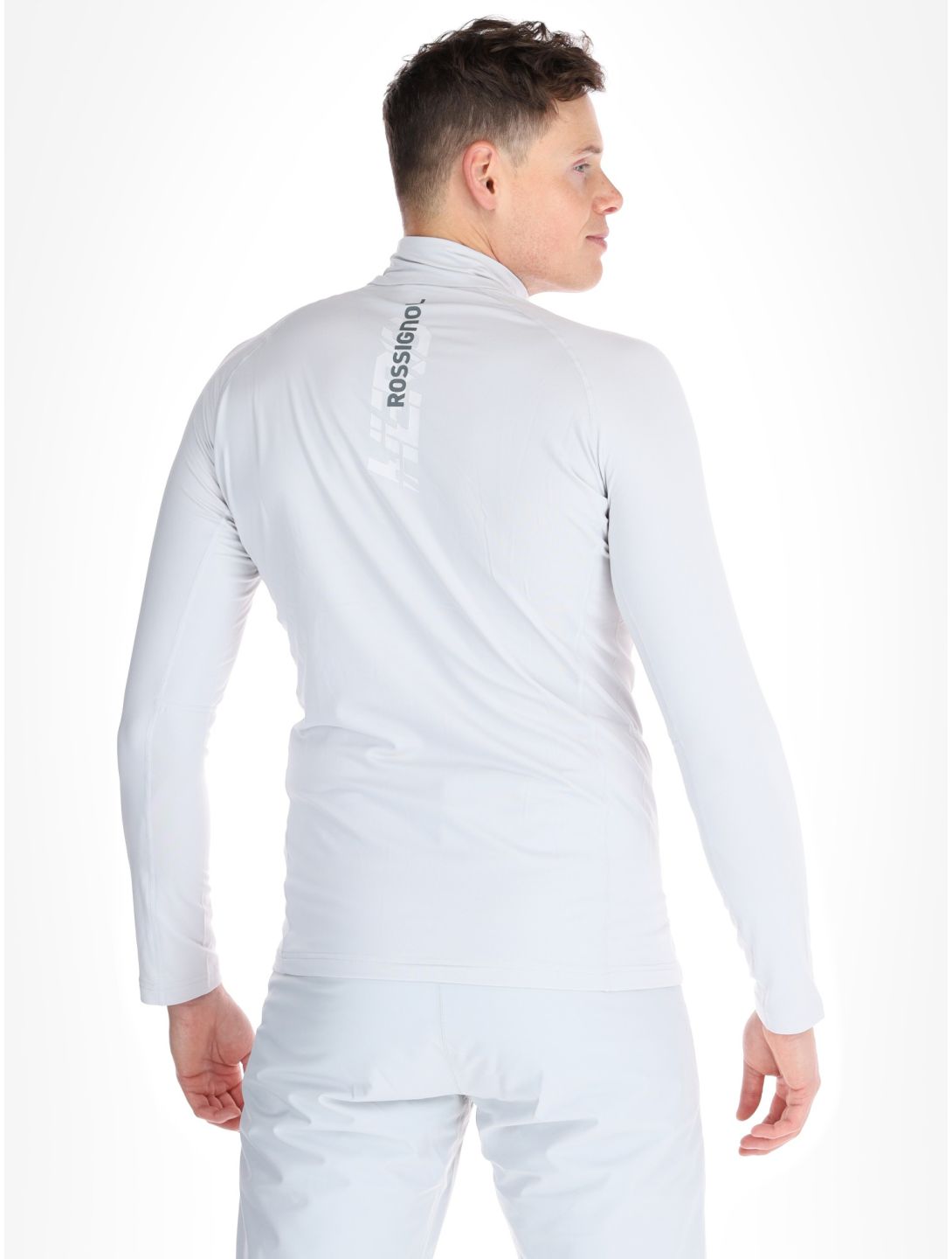 Rossignol, New Hero Classique 1/2 Zip skipully heren Soft Grey grijs 