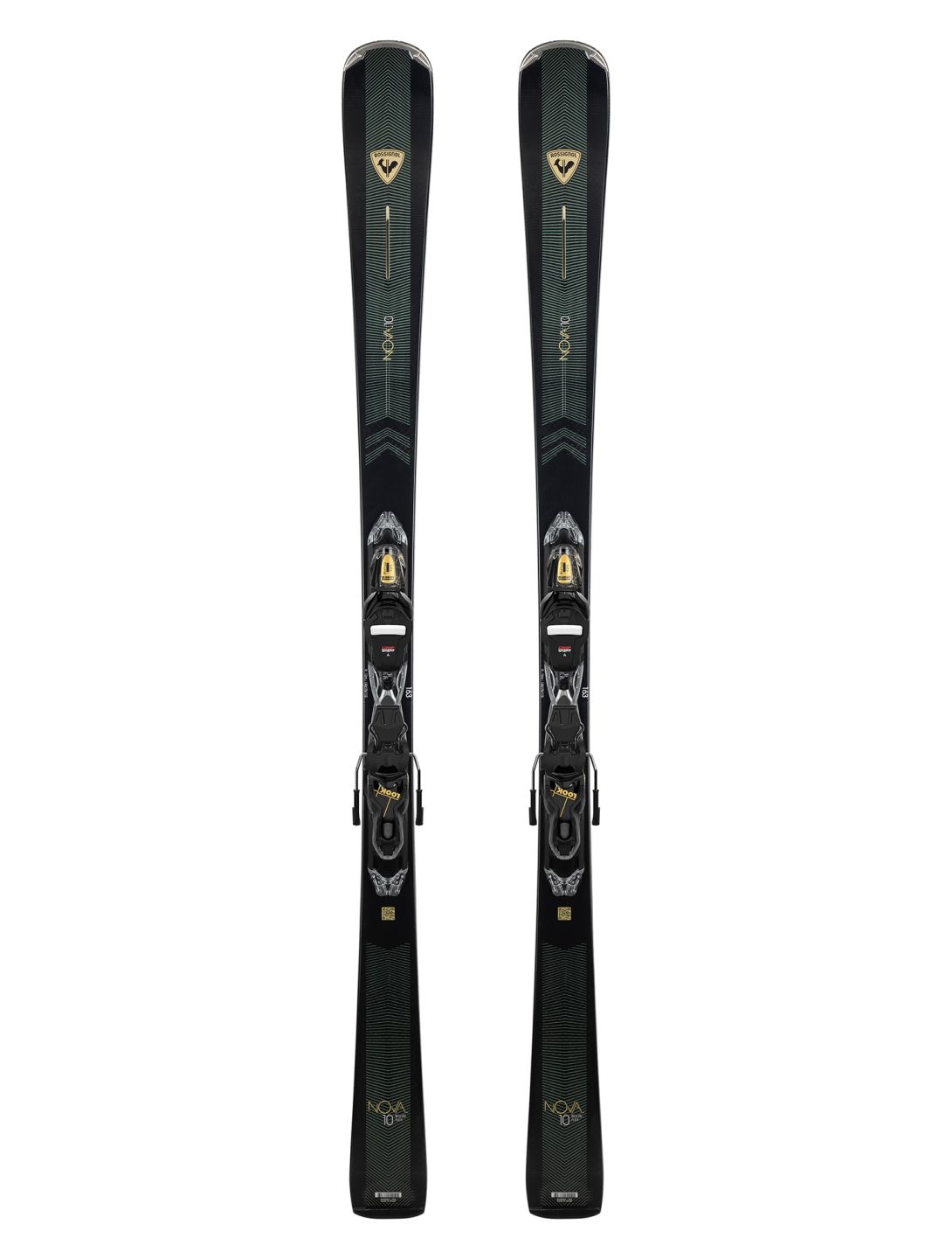 Rossignol, Nova 10 +Xpress 11 GW ski's dames Black Gold Goud, zwart 