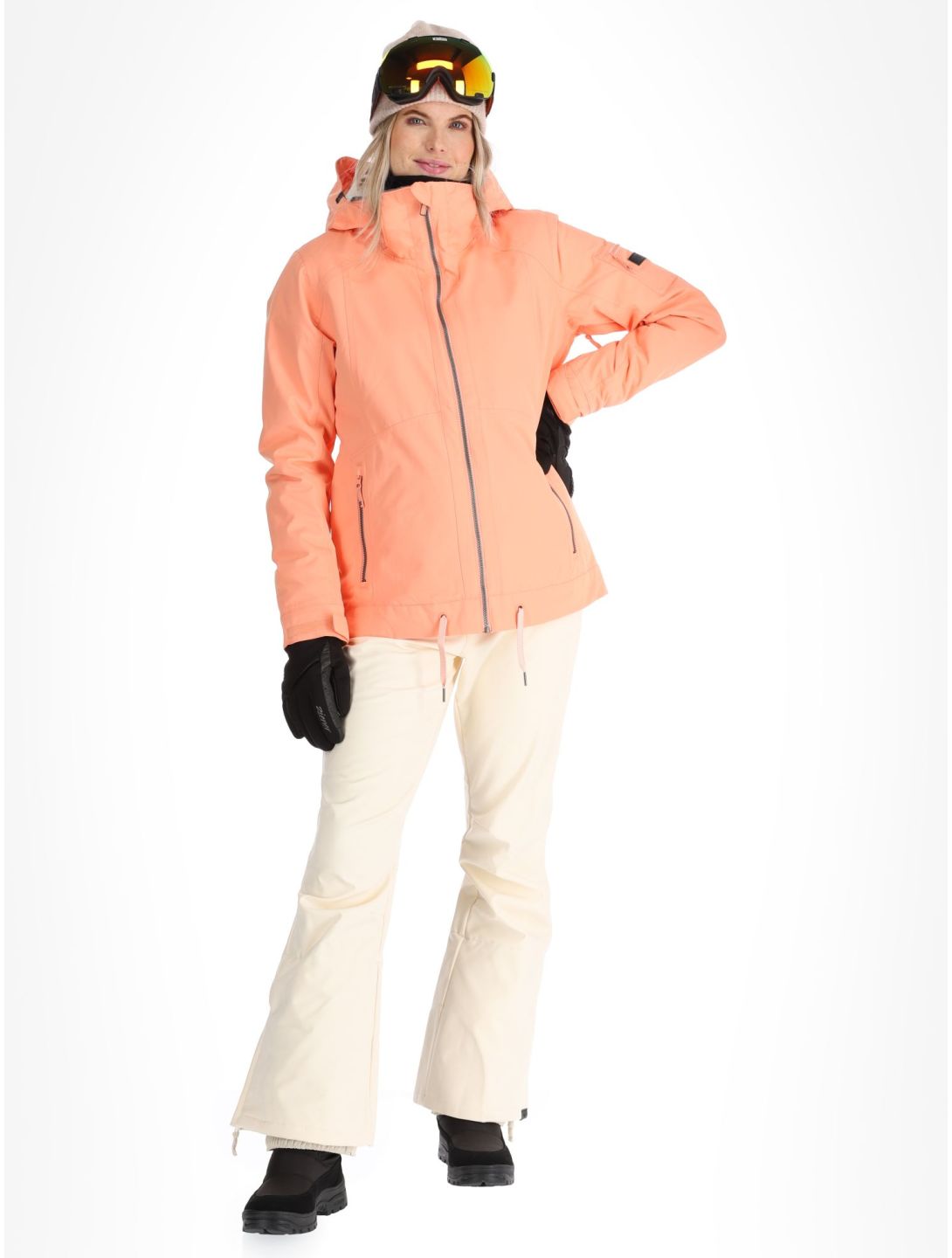 Roxy, Meade ski-jas dames Peach Pink roze 