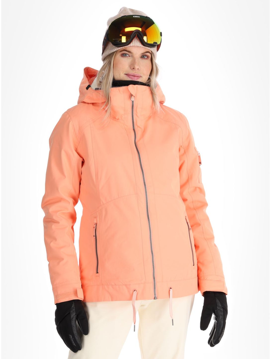 Roxy, Meade ski-jas dames Peach Pink roze 