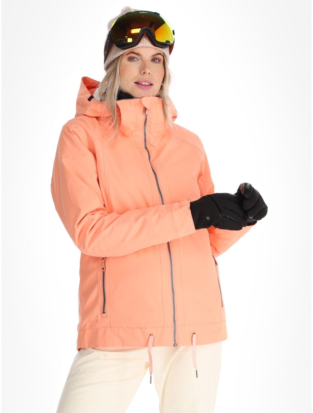 Roxy, Meade ski-jas dames Peach Pink roze 