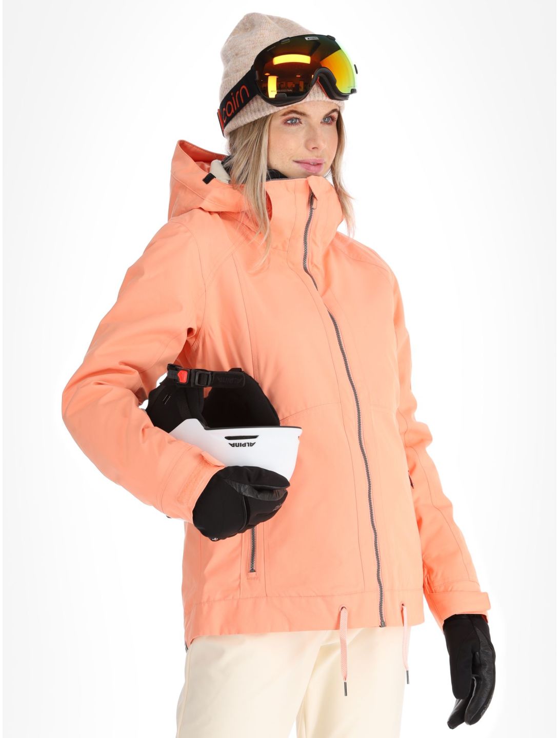 Roxy, Meade ski-jas dames Peach Pink roze 