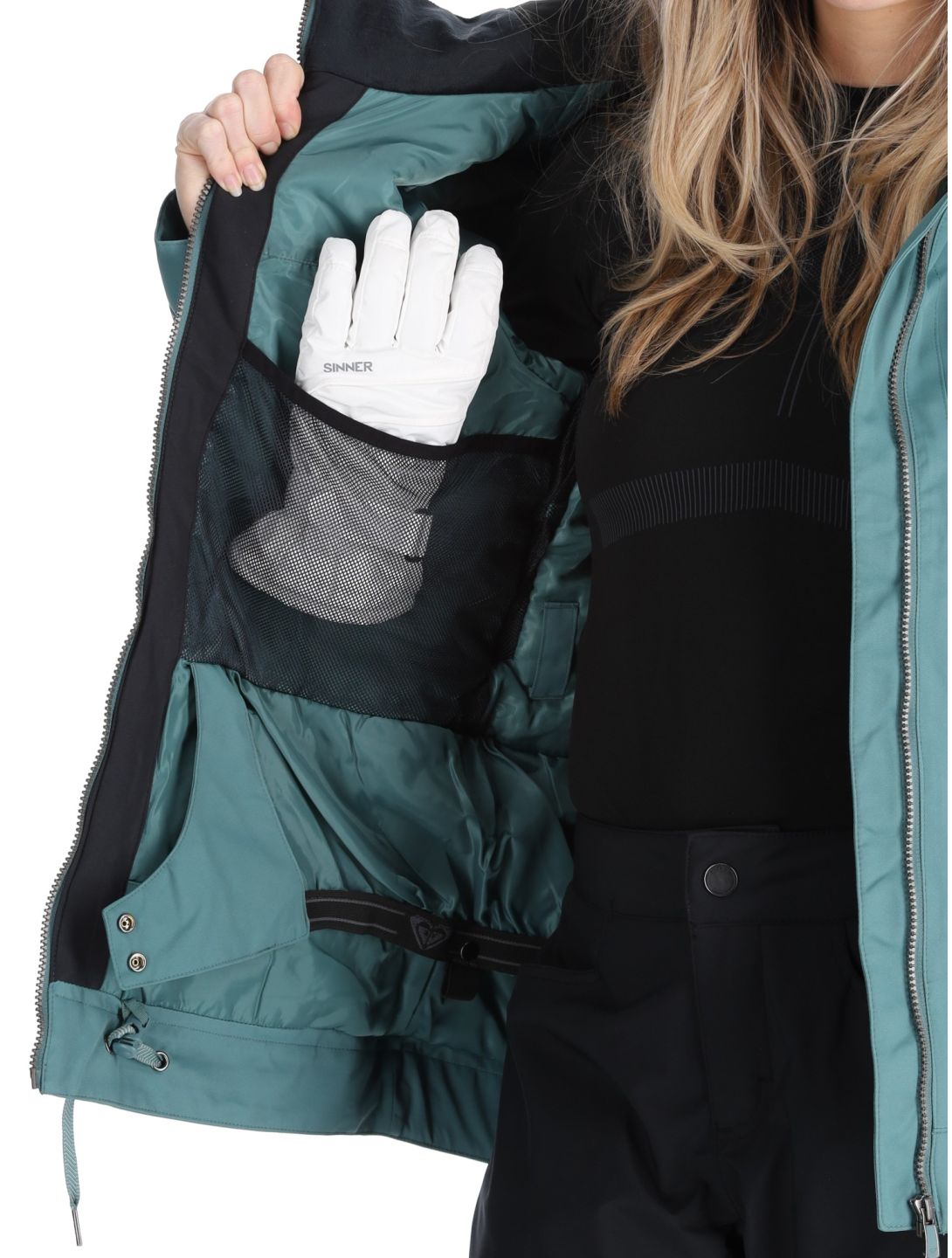 Roxy, Meade ski-jas dames Sea Pine groen 