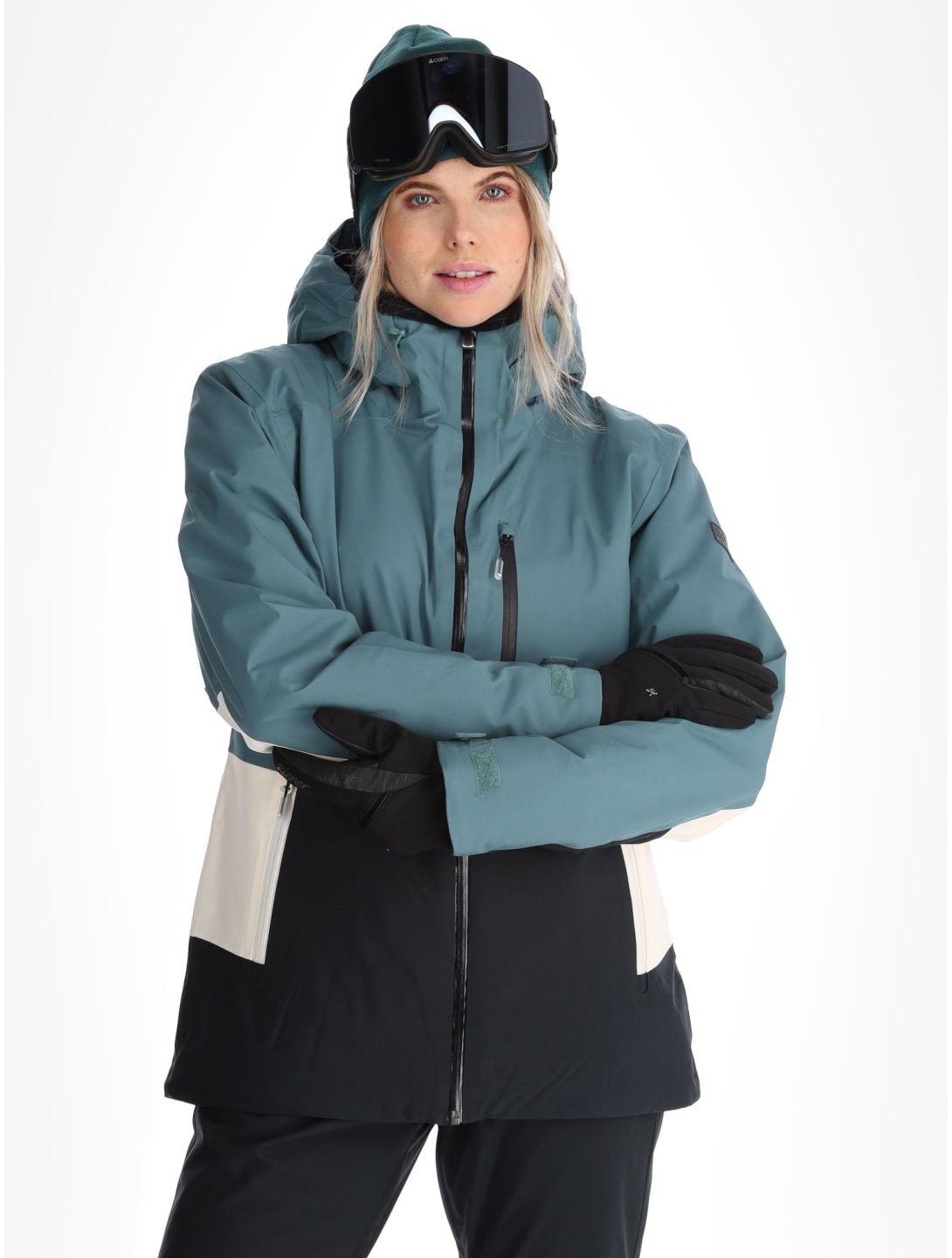 Roxy, Peakside ski-jas dames Sea Pine groen 