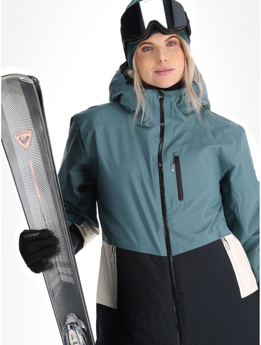 Roxy, Peakside ski-jas dames Sea Pine groen 