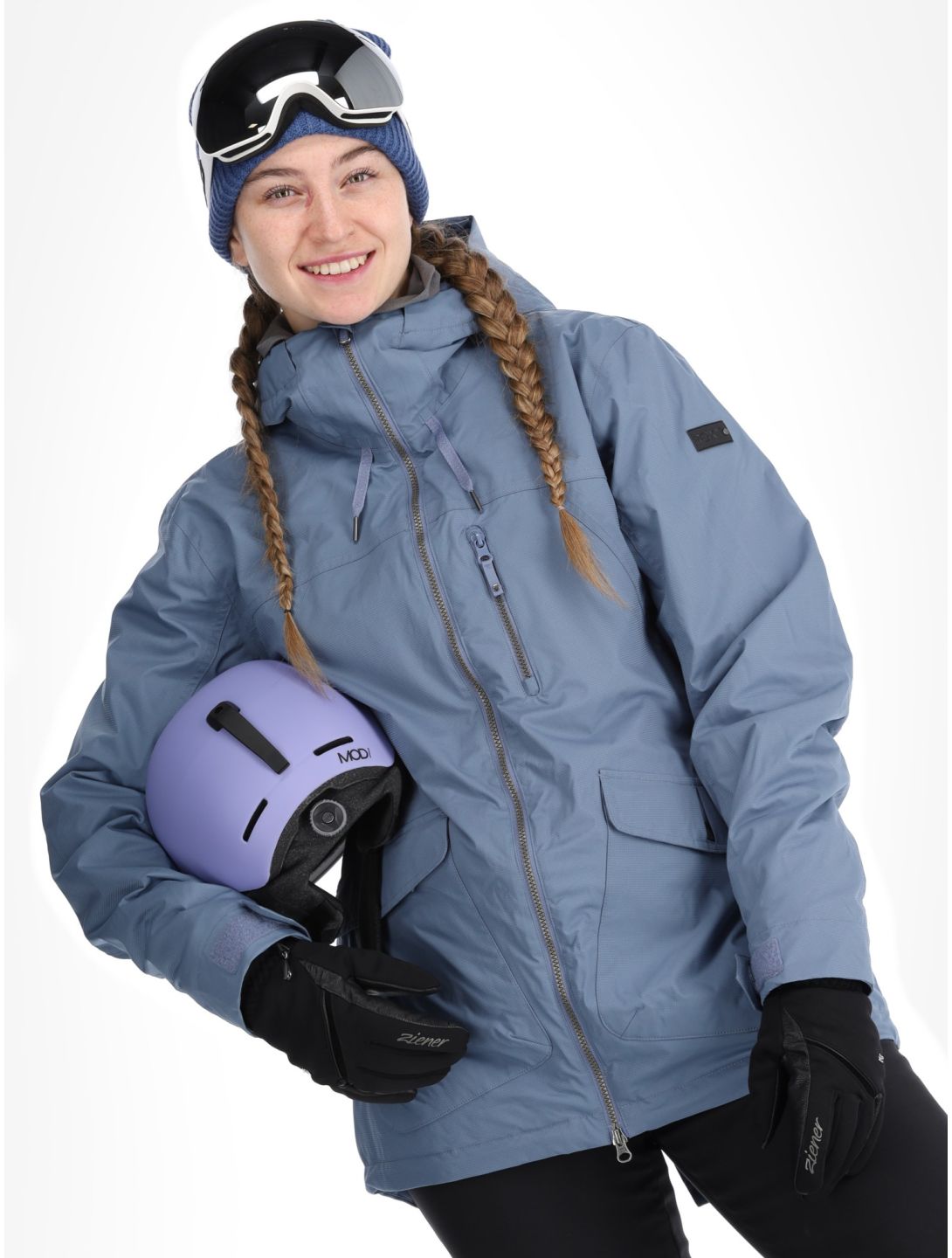 Roxy, Stated ski-jas dames Wild Wind blauw 