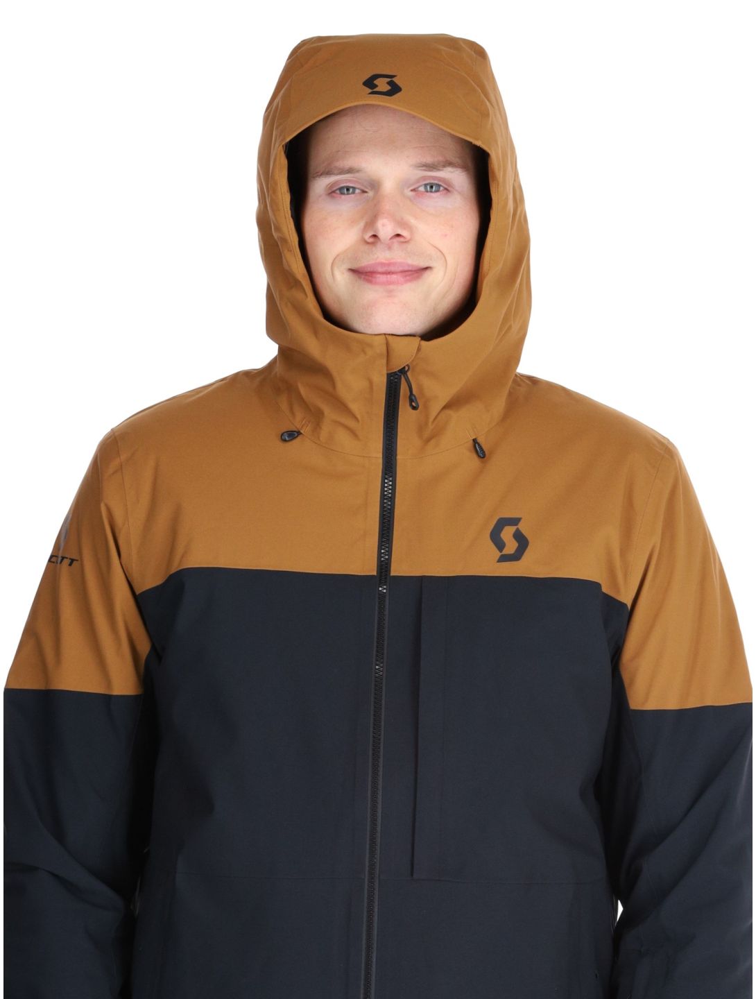 Scott, Jacket M's Ultimate Dryo 10 ski-jas heren Bread Brown / Black bruin, zwart 