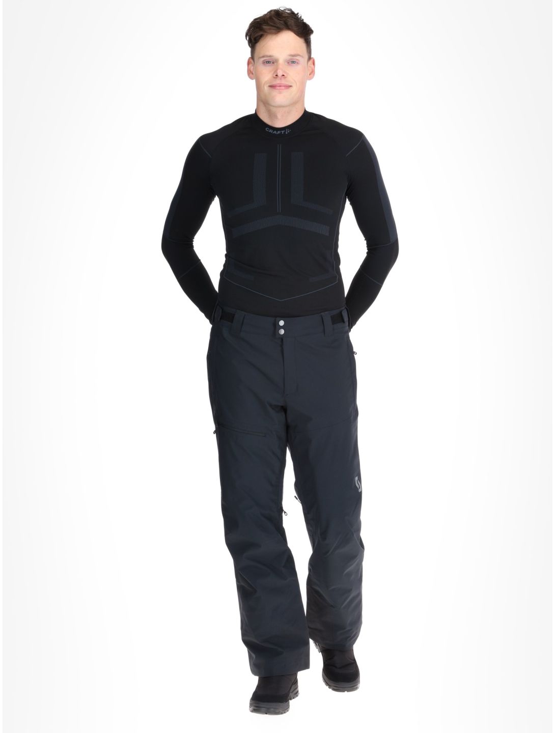 Scott, Pants M's Ultimate Dryo 10 skibroek heren Black zwart 