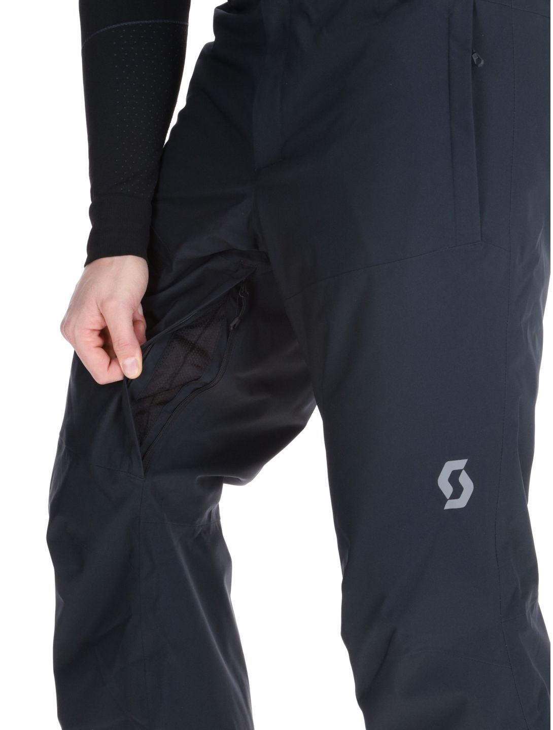 Scott, Pants M's Ultimate Dryo 10 skibroek heren Black zwart 