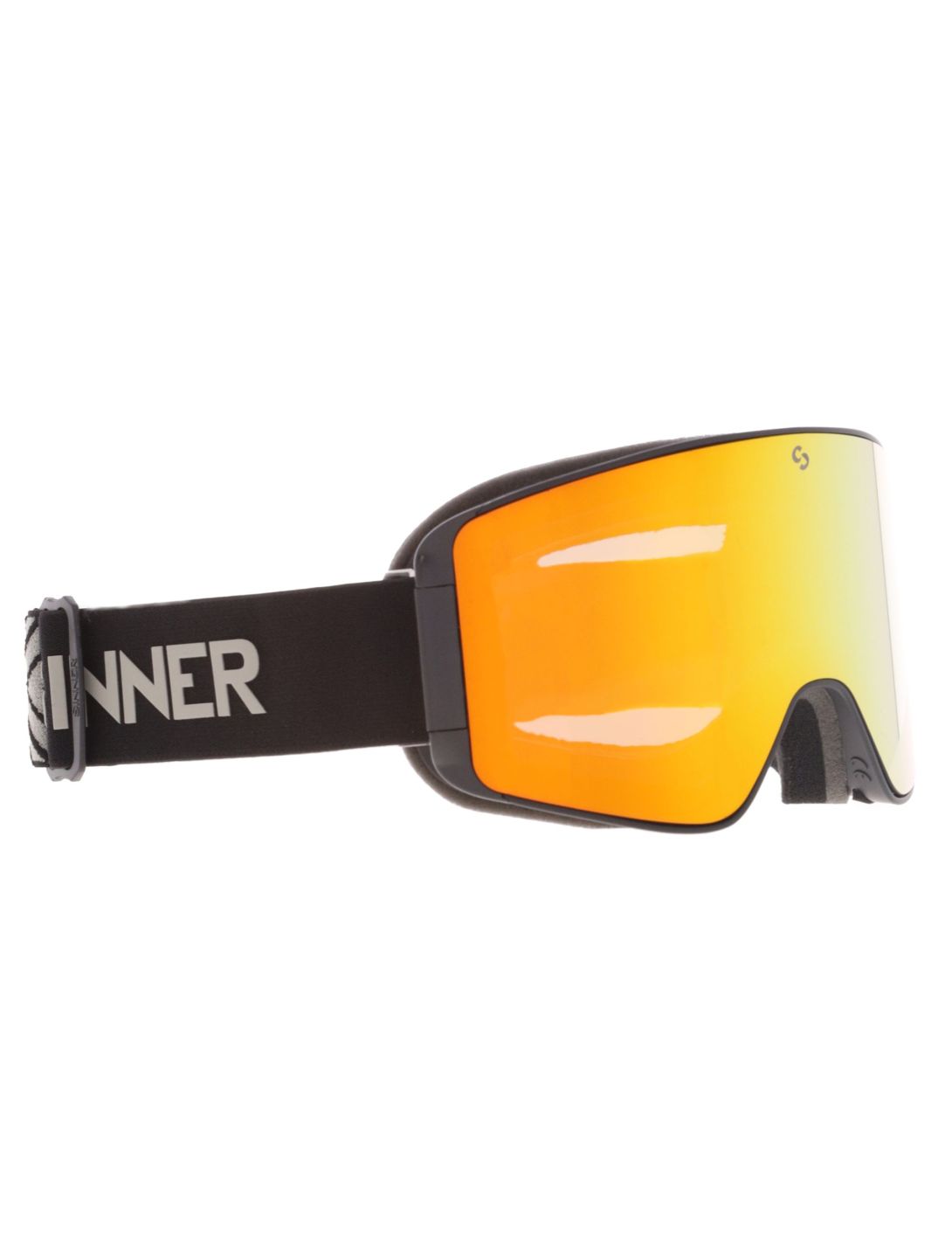 Sinner, Aura skibril extra lens unisex Matt Black zwart 