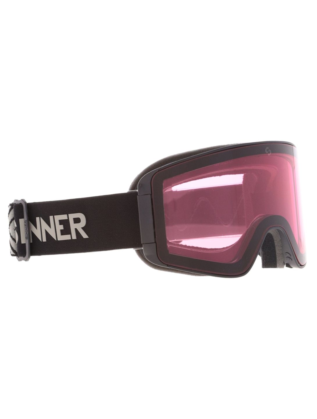 Sinner, Aura skibril extra lens unisex Matt Black zwart 