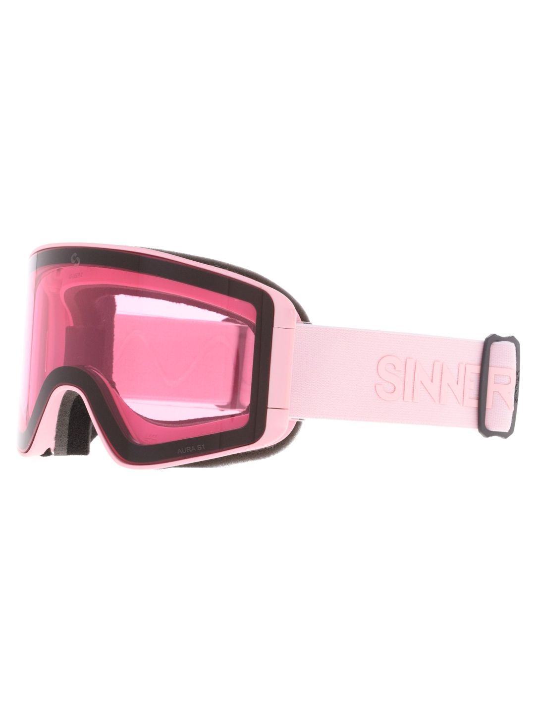 Sinner, Aura skibril extra lens unisex Matt Pink roze 