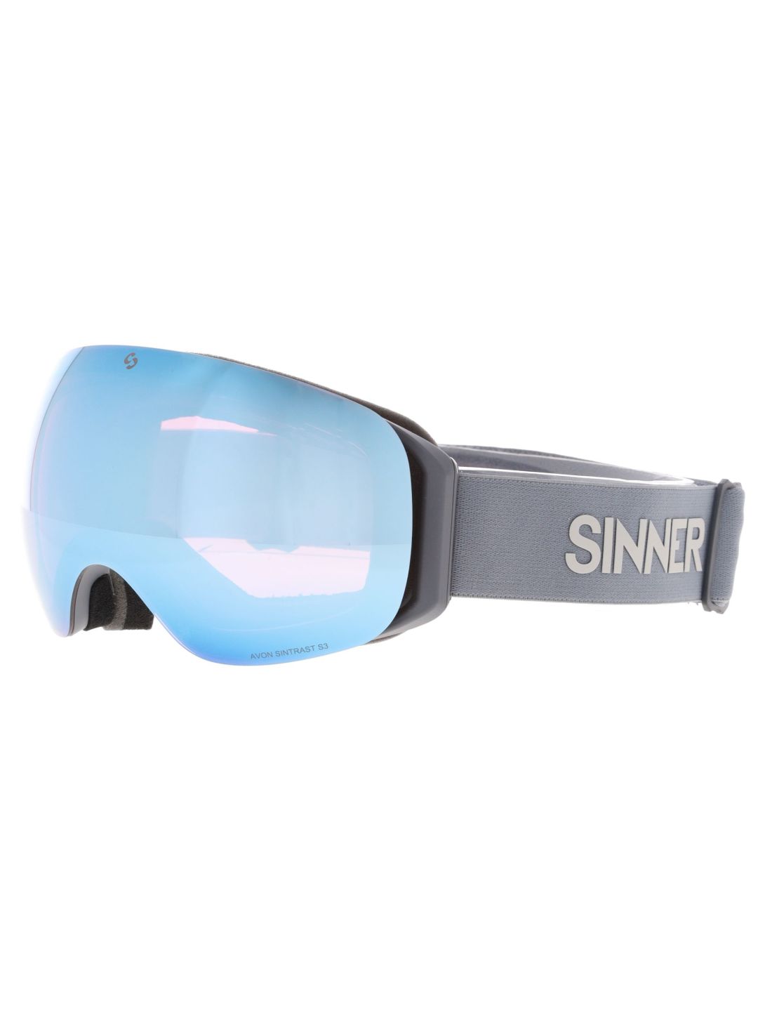 Sinner, Avon skibril unisex Matt Dark Grey grijs 