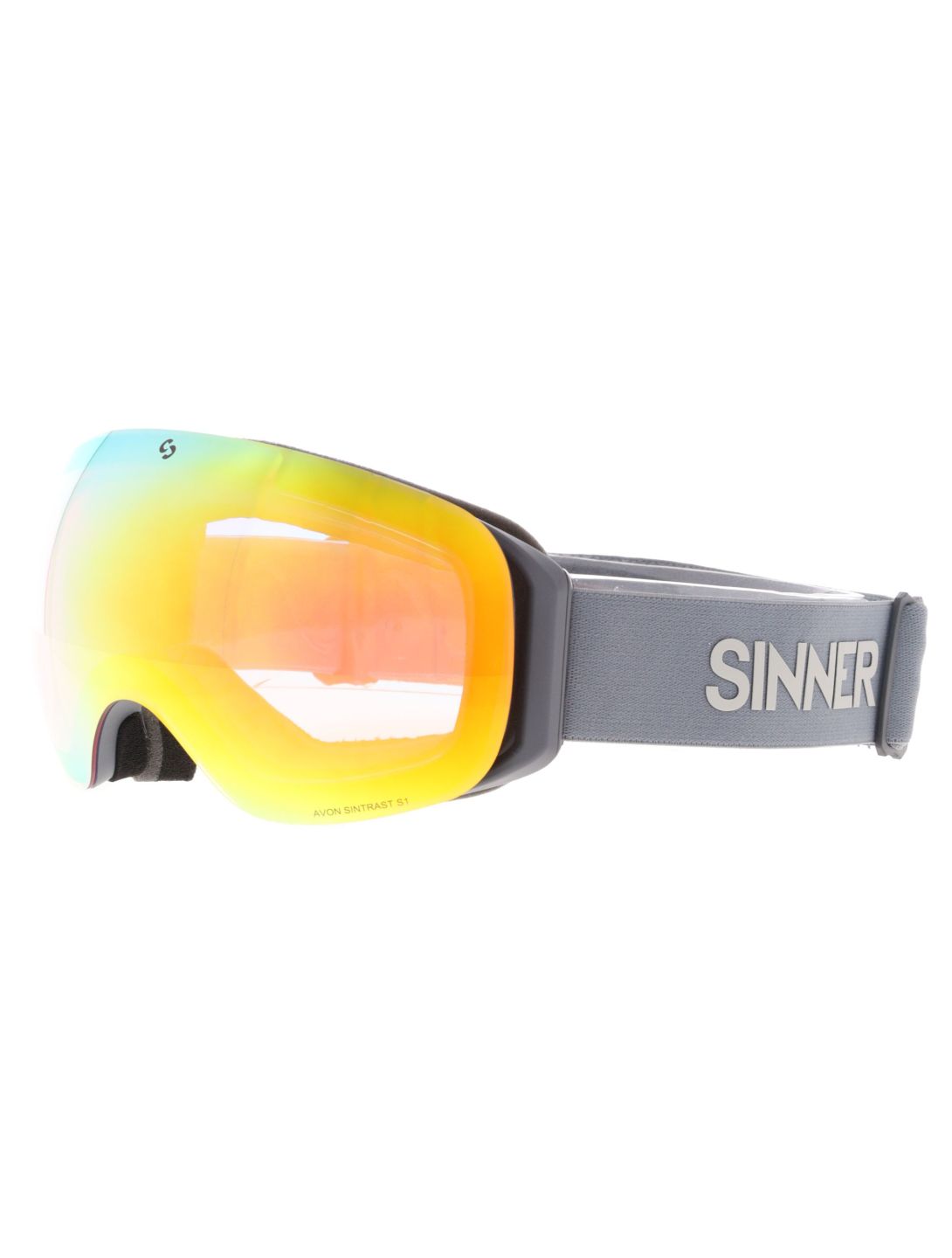 Sinner, Avon skibril unisex Matt Dark Grey grijs 