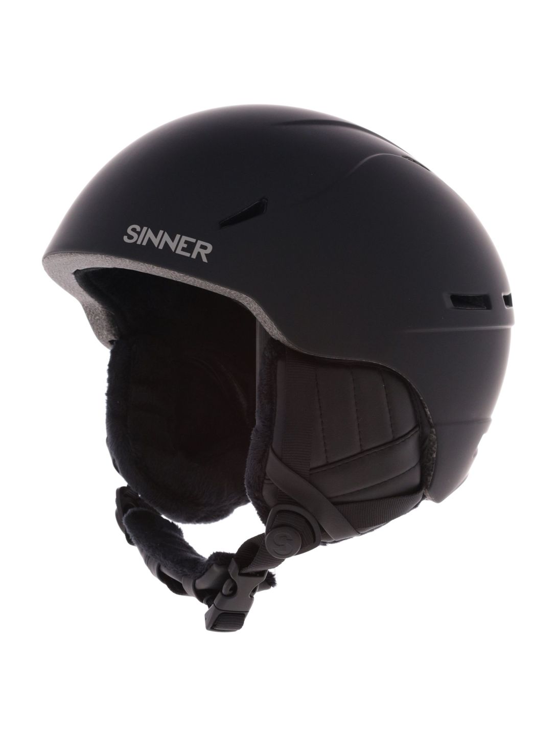 Sinner, Crest skihelm unisex Matt Black zwart 