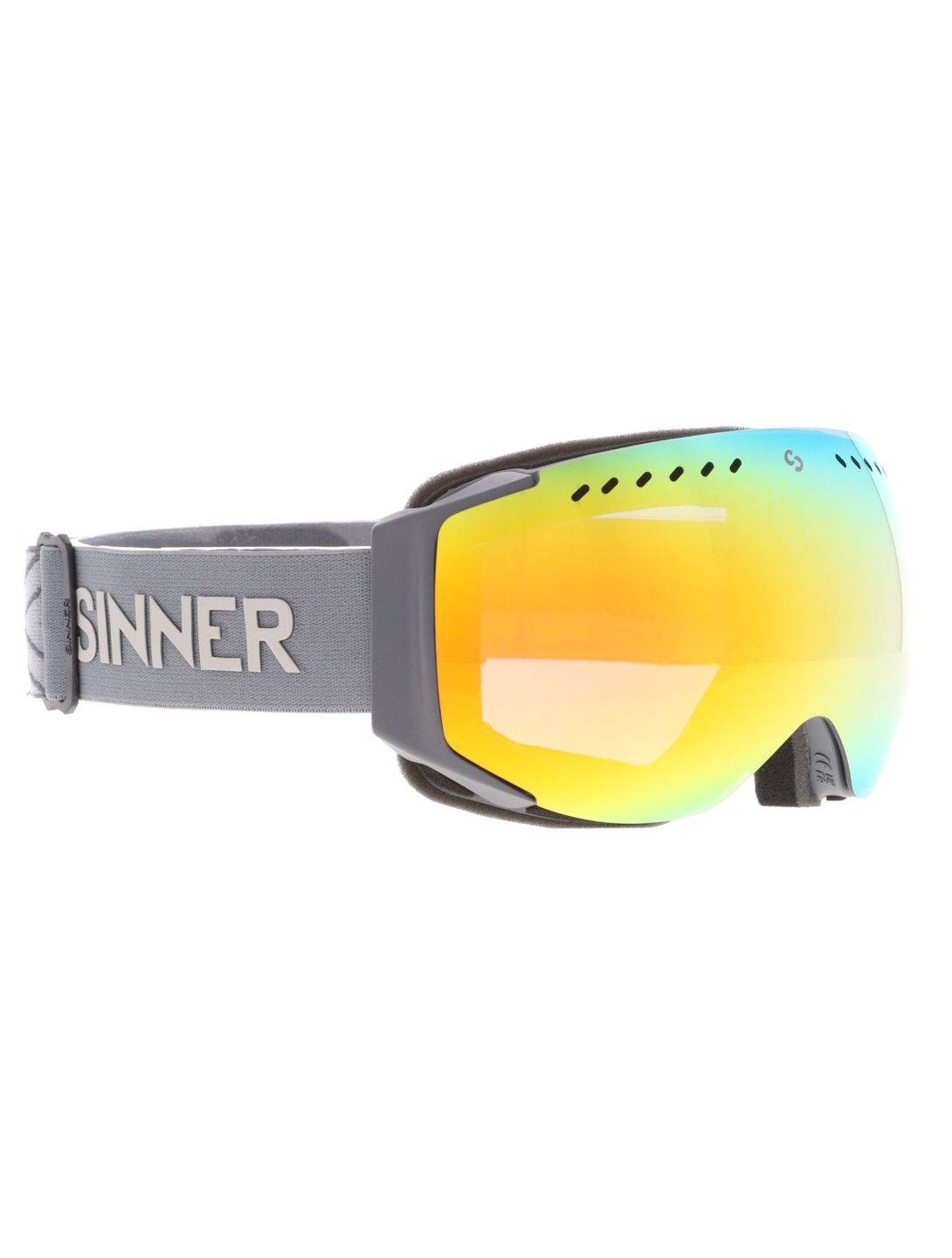 Sinner, Emerald skibril unisex Matt Dark Grey grijs 