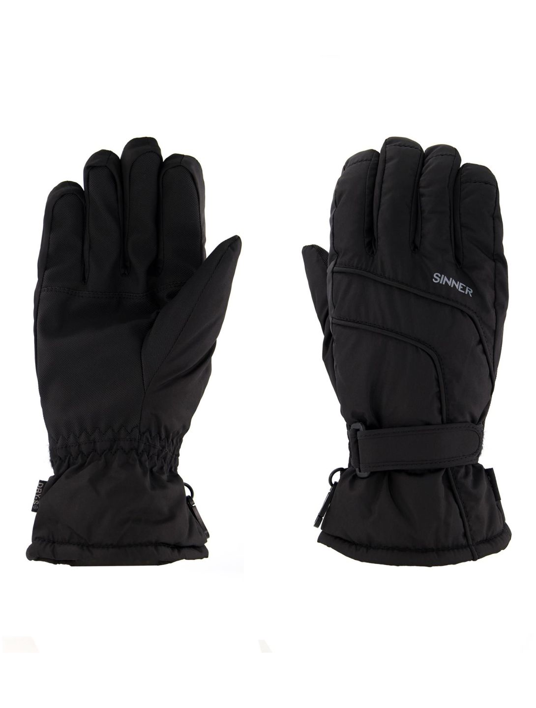 Sinner, Mesa skihandschoenen dames Black zwart 