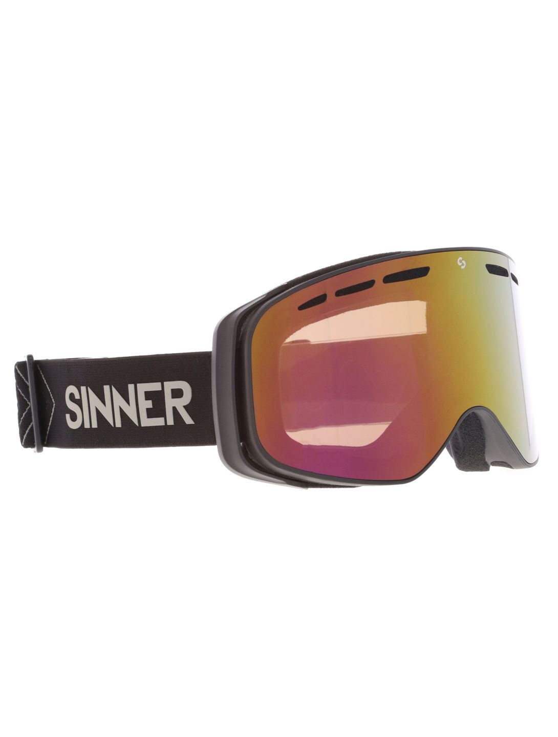 Sinner, Olympia skibril unisex Matt Black zwart 