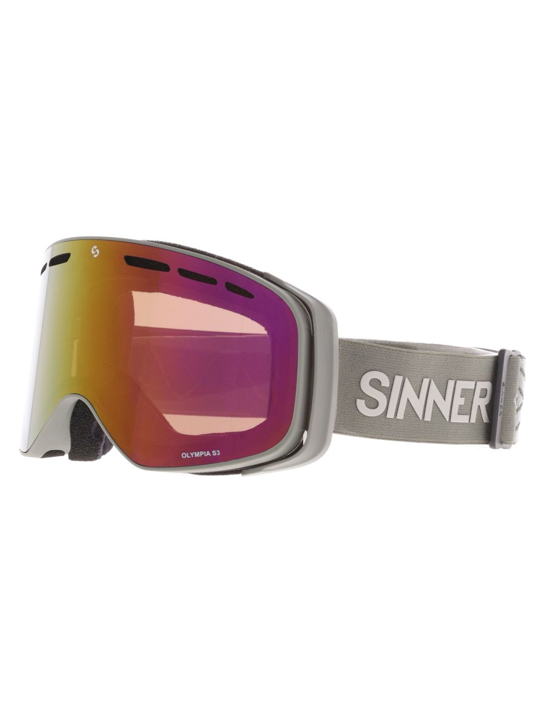 Sinner, Olympia skibril unisex Matt Moss Green groen 