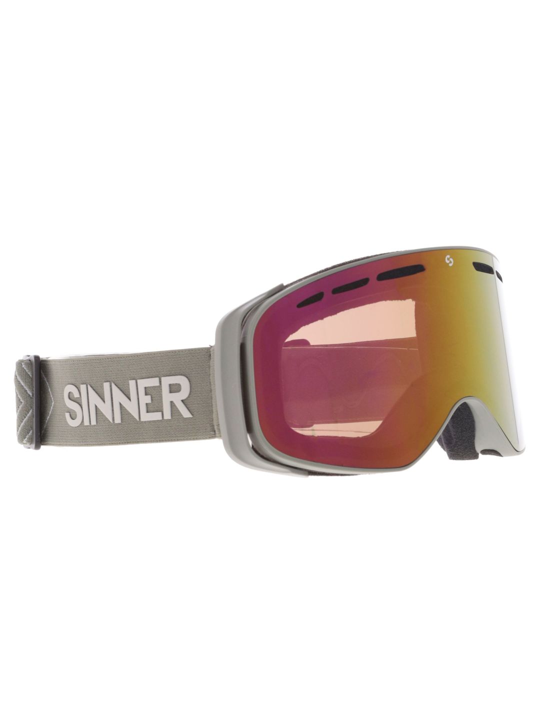 Sinner, Olympia skibril unisex Matt Moss Green groen 