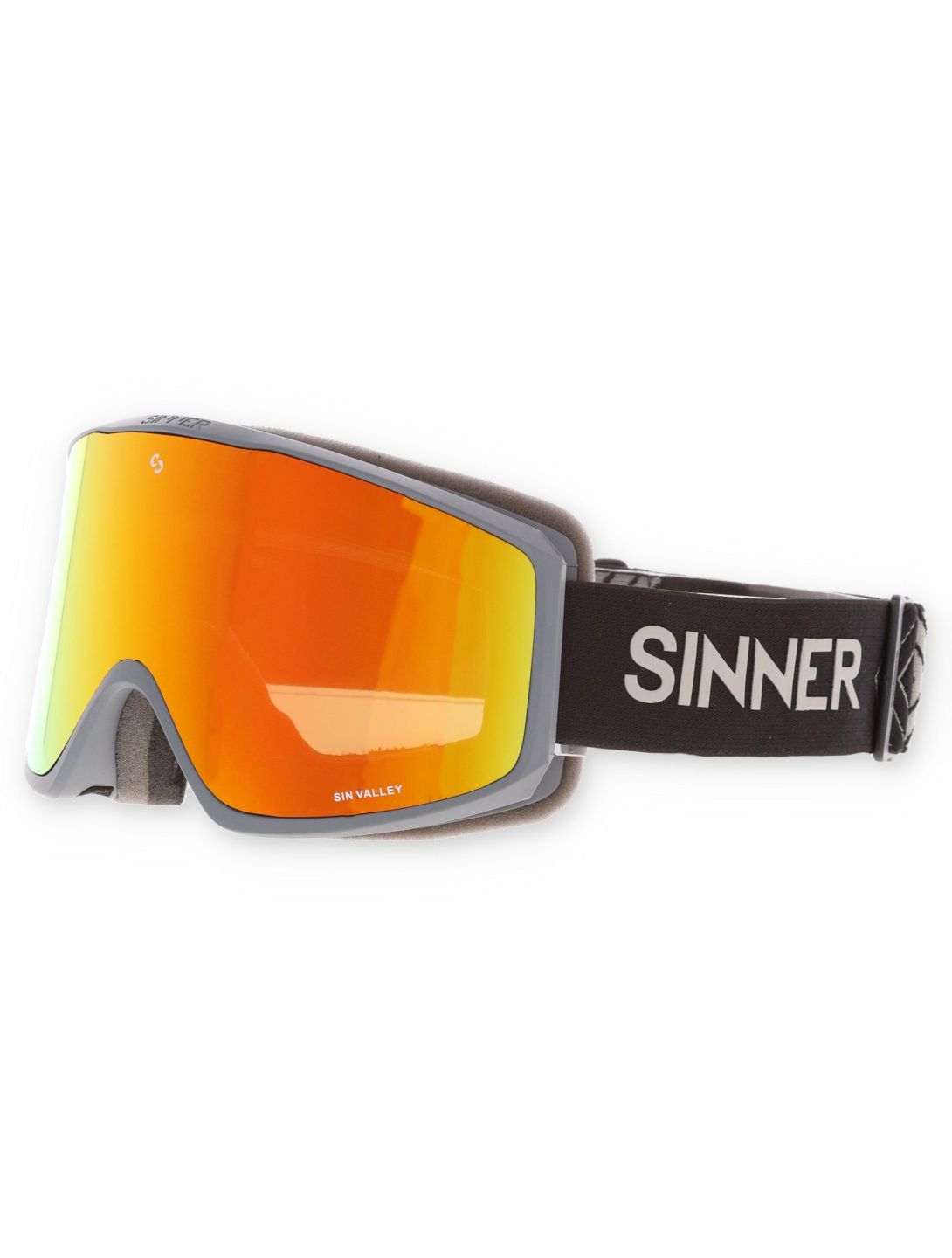 Sinner, Sin Valley skibril unisex Matt Dark Grey grijs 