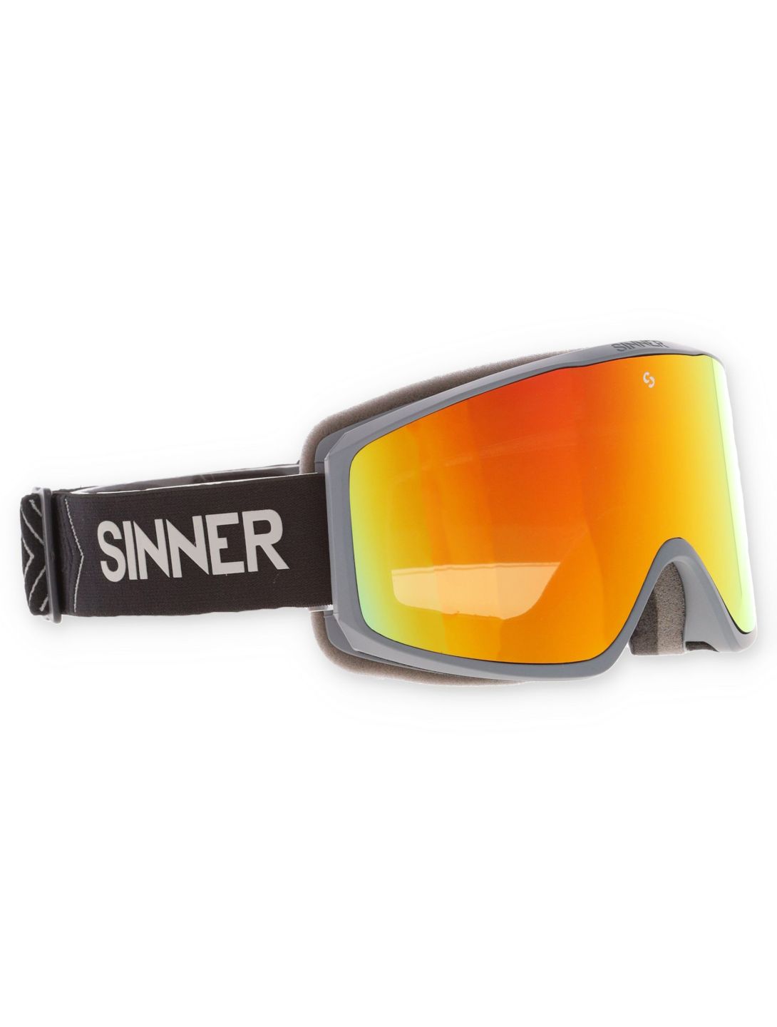 Sinner, Sin Valley skibril unisex Matt Dark Grey grijs 