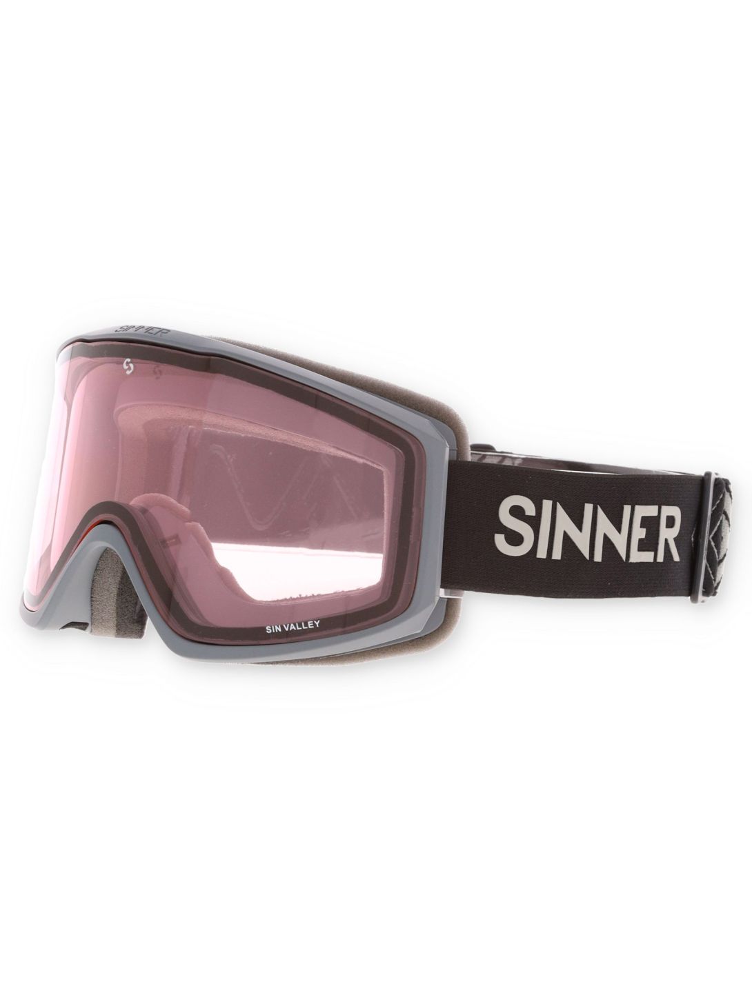 Sinner, Sin Valley skibril unisex Matt Dark Grey grijs 