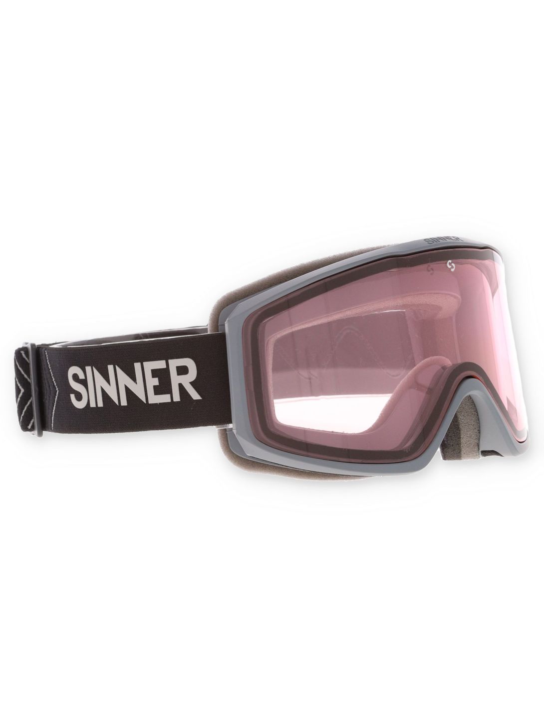 Sinner, Sin Valley skibril unisex Matt Dark Grey grijs 