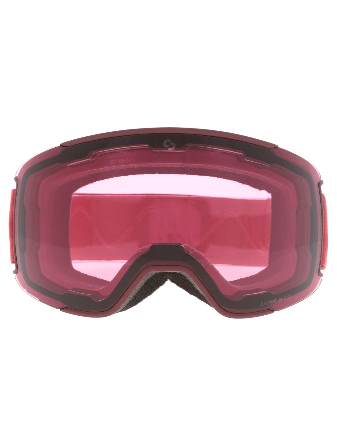 Sinner, Snowflake skibril extra lens unisex Matt Burgundy rood 