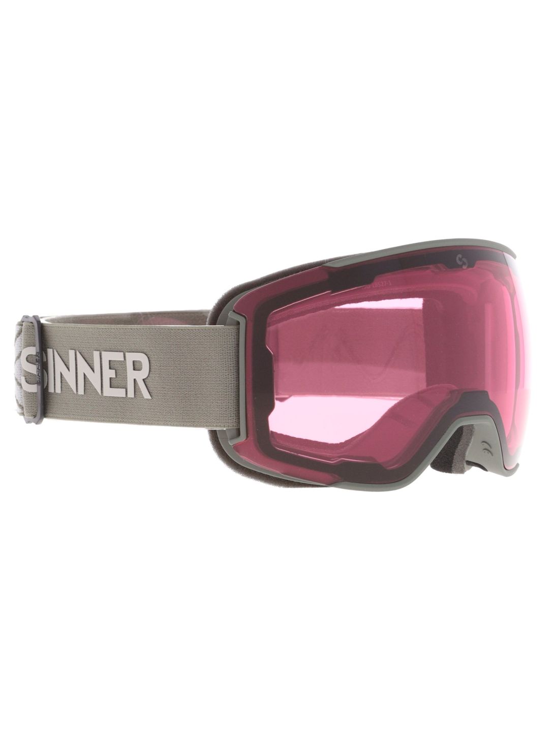 Sinner, Snowflake skibril extra lens unisex Matt Moss groen 