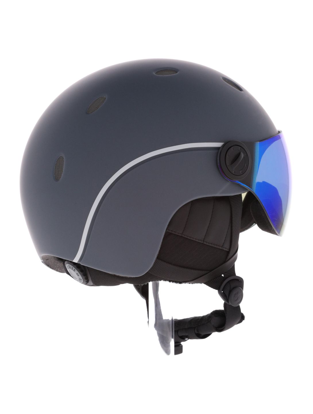 Sinner, Titan Visor skihelm met vizier unisex Matt Dark Grey grijs 