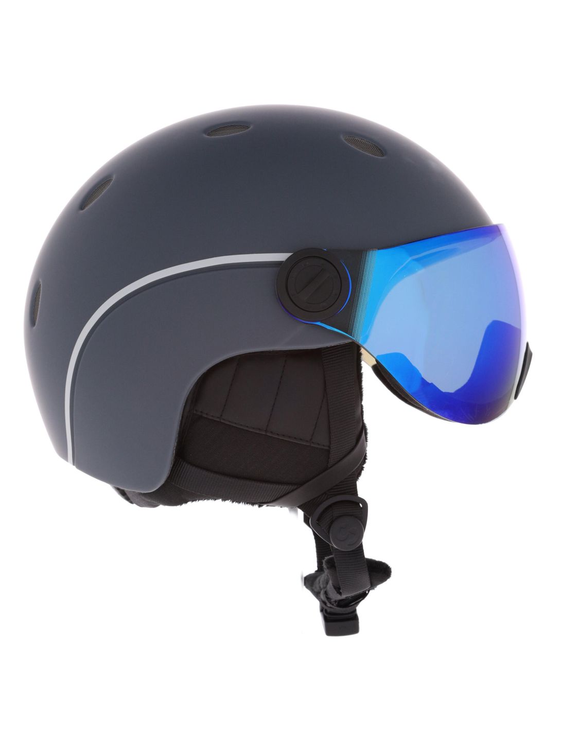 Sinner, Titan Visor skihelm met vizier unisex Matt Dark Grey grijs 