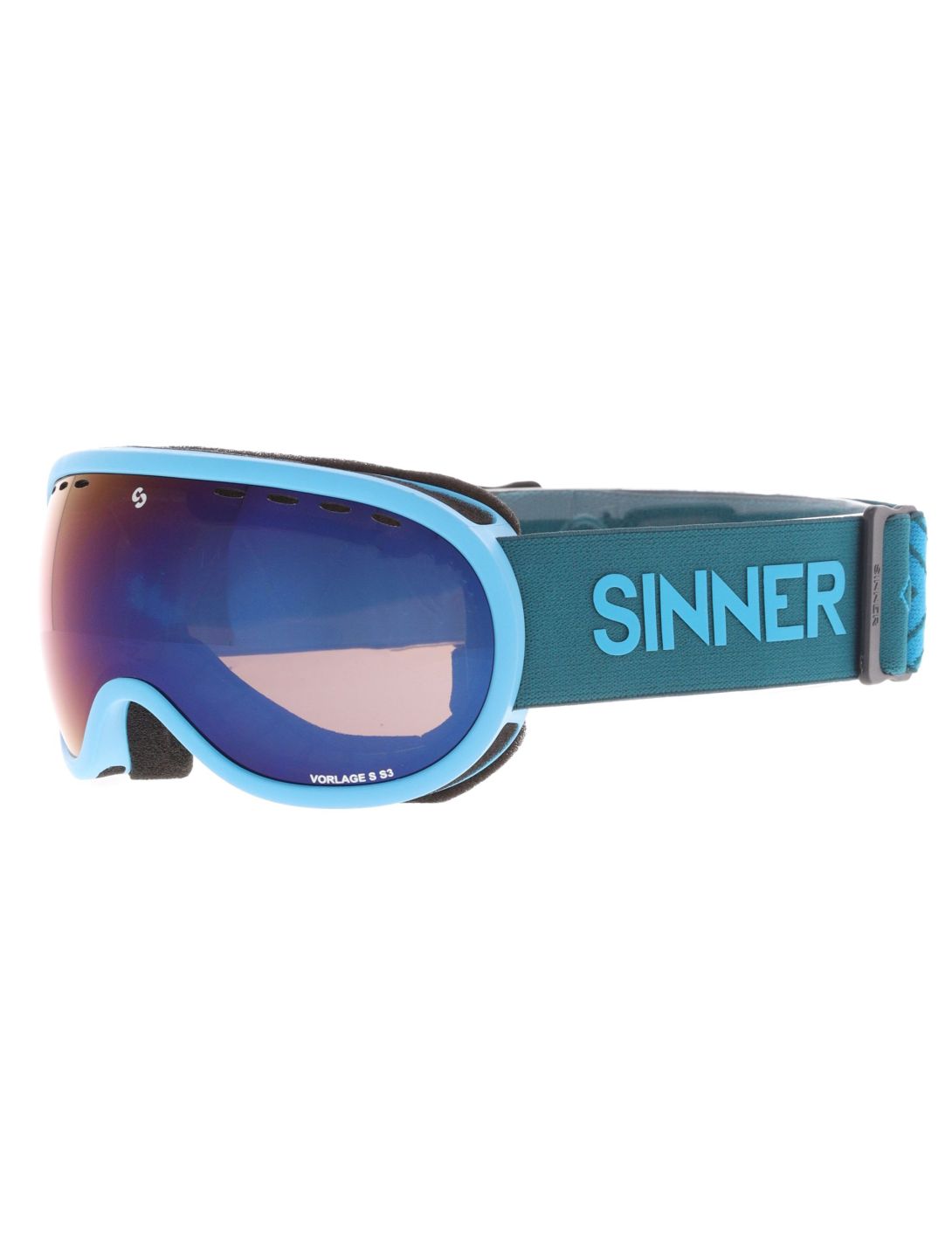 Sinner, Vorlage S skibril unisex Matt Blue blauw 