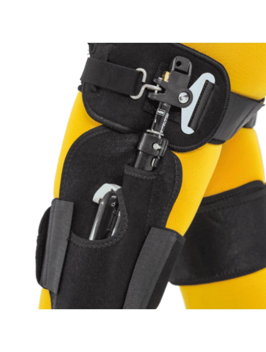 Ski-Mojo, Exoskeleton silver (55-85kg) ski-brace unisex zwart 