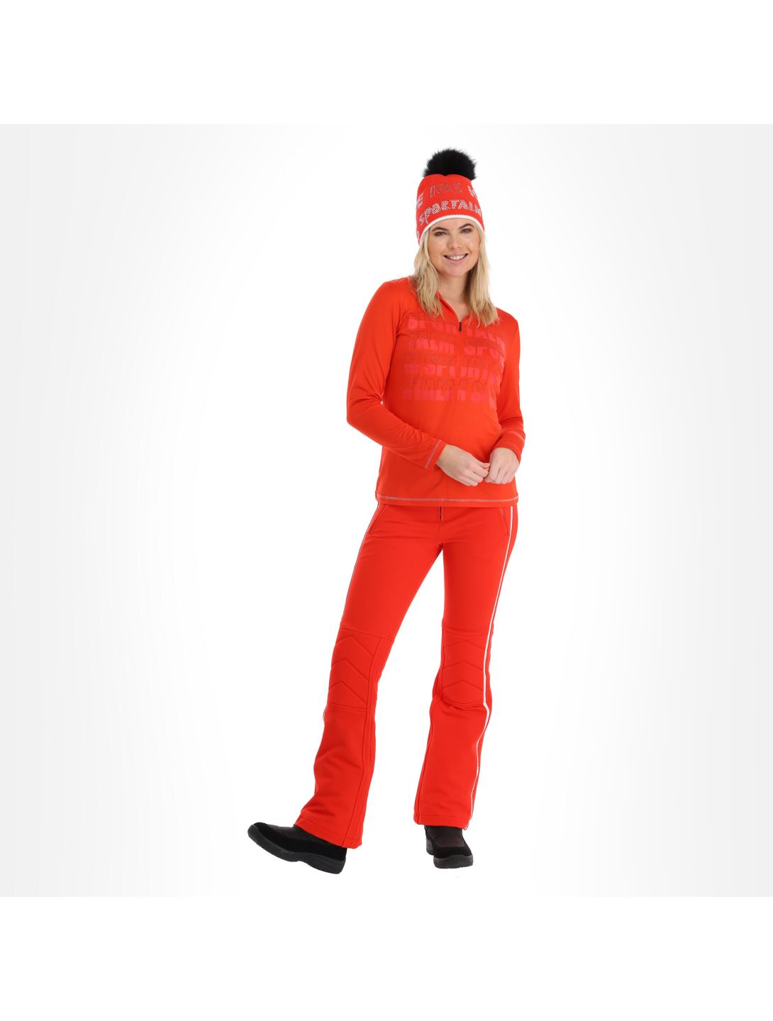 Sportalm Kitzbühel, 9823004758 skipully dames carmine rood 