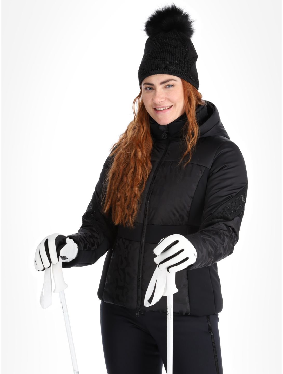 Sportalm Kitzbühel, Mumbai NE m.Kap.o.P. ski-jas dames Black zwart 