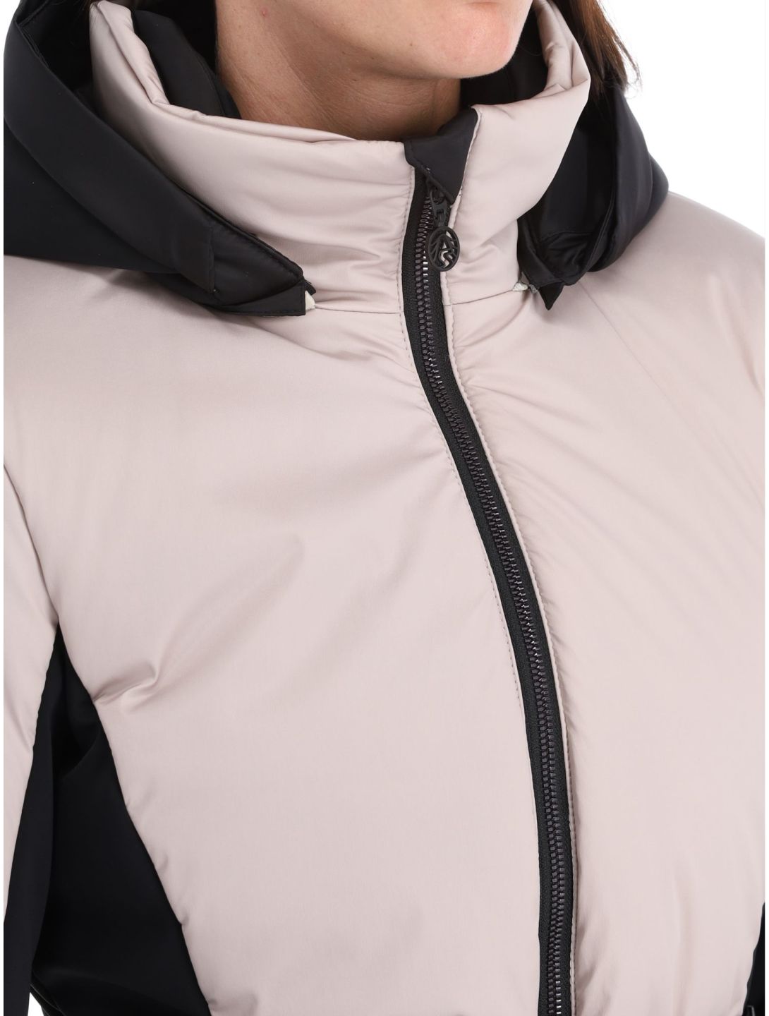 Sportalm Kitzbühel, Oxford m.Kap.o.P. ski-jas dames Taupe Pink roze 