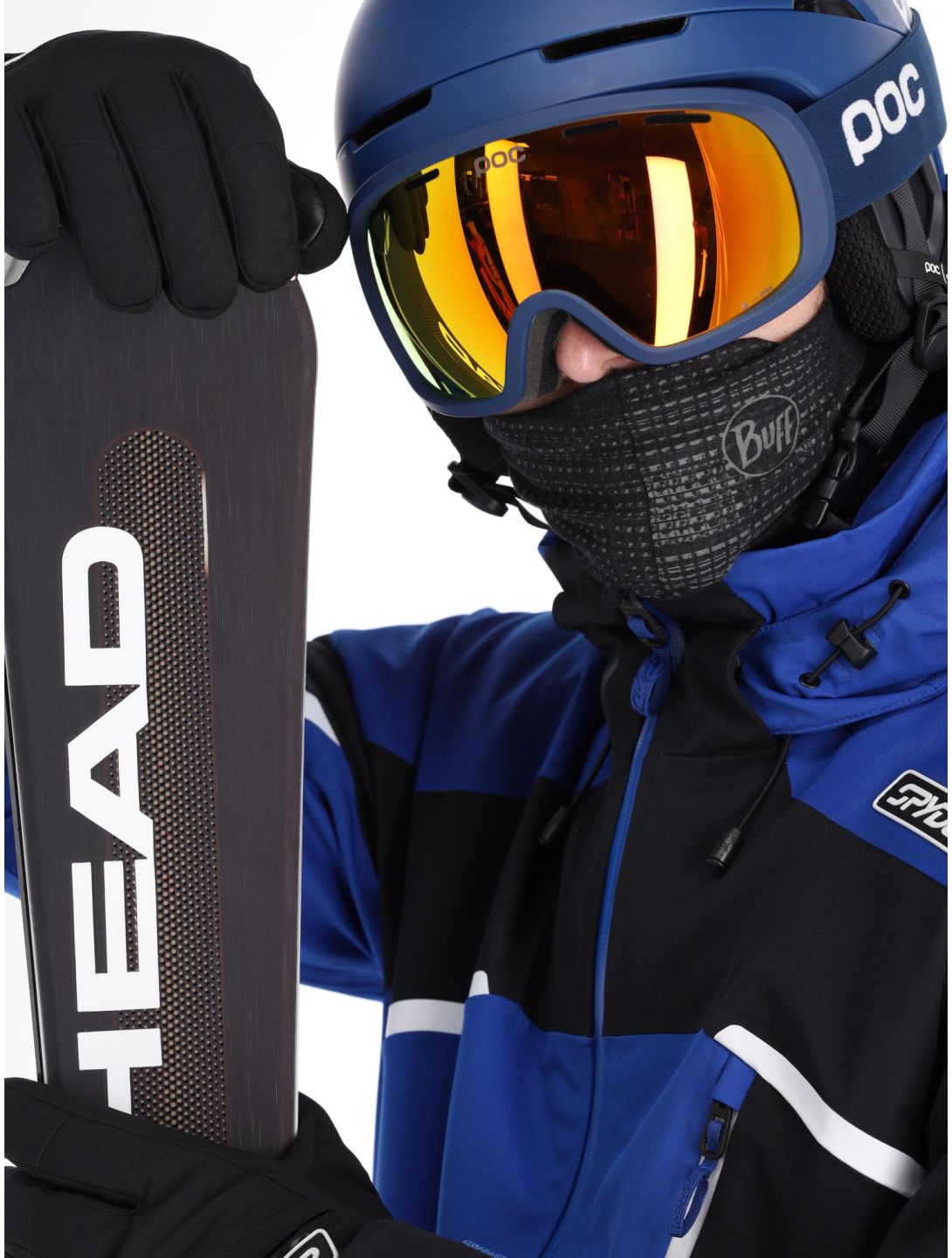 Spyder, Leader ski-jas heren Electric Blue blauw, zwart 