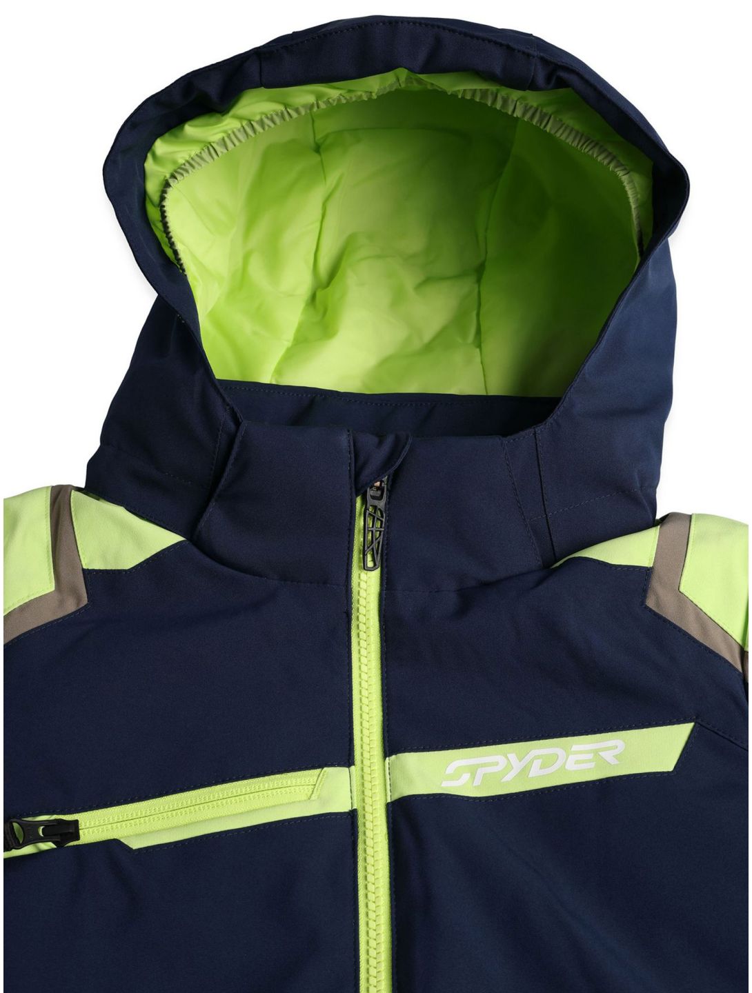 Spyder, Challenger ski-jas kinderen True Navy blauw, groen 